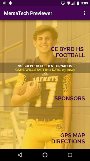 Android application CE Byrd HS Football screenshort