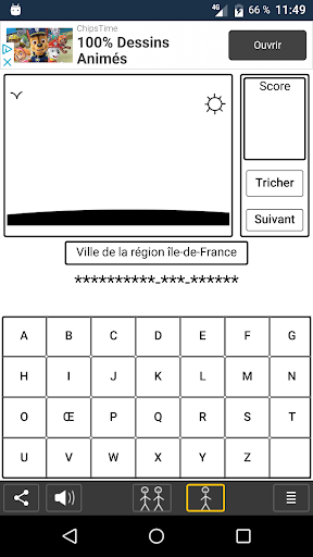 Android application Le Pendu screenshort