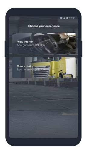 Android application DAF Trucks Augmented Reality screenshort