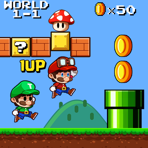 Super Mano Bros - Jungle World Logo