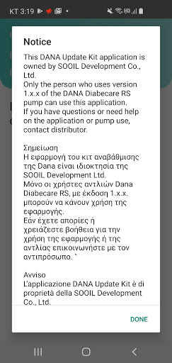 Dana Update Kit Screen 2
