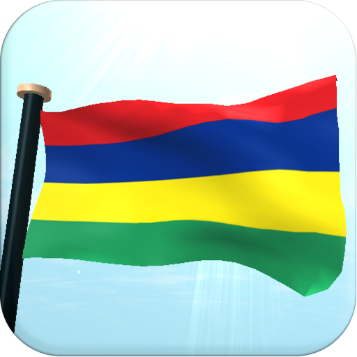 Mauritius Flag 3D Free  Icon