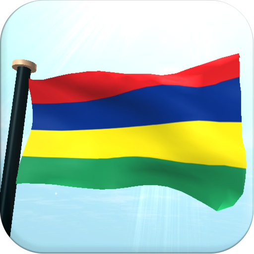 Mauritius Flag 3D Free logo