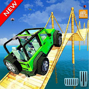 Extreme offroad jeep stunt racing simualtor game