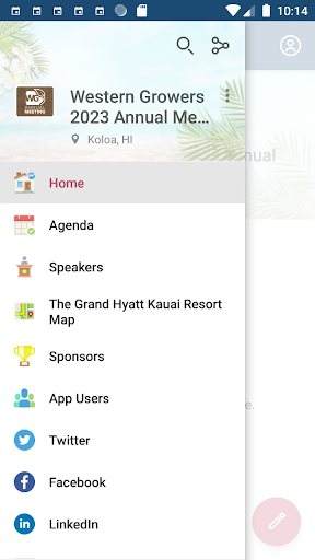 Android application Western Growers Annual Meeting screenshort