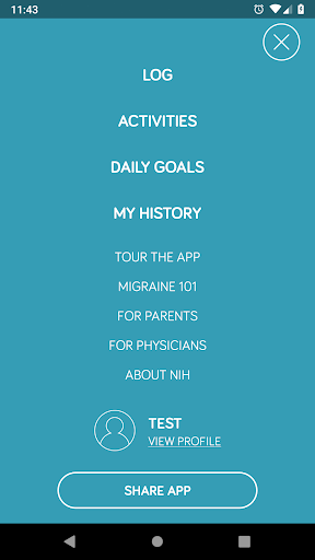 Android application Migraine Trainer screenshort