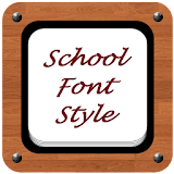 School Font Style icon