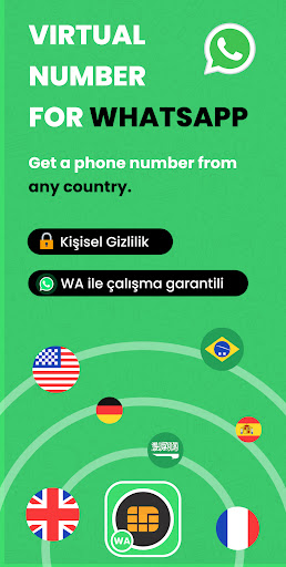 Android application Virtual Number for Whats App screenshort