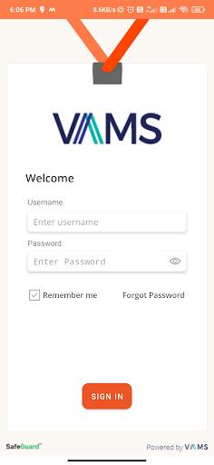 VAMS Screen 3