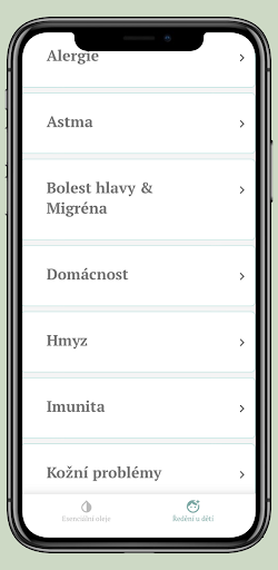 Přírodní esenciální oleje Screen 3