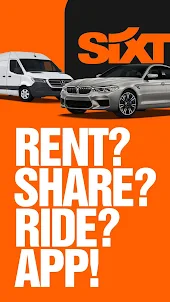 SIXT. rent. share. ride. plus.