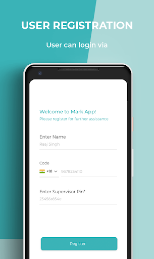 Android application MARK screenshort