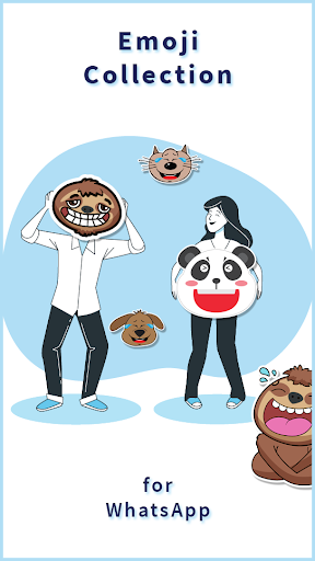 Android application Animal Emoji Stickers screenshort