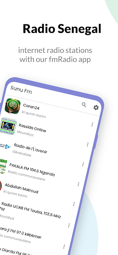 Android application Sunufm Radio screenshort