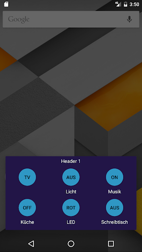 Android application Quick FHEM screenshort