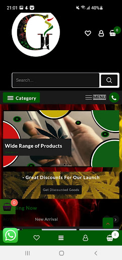 Android application Getsmoked.co.za Headshop App screenshort