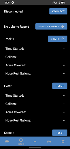 VSI Spray Control Screen 3