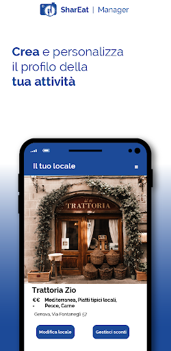 Android application SharEat Manager screenshort