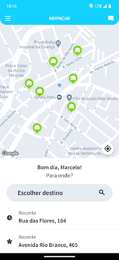 Android application ARIPACAR screenshort