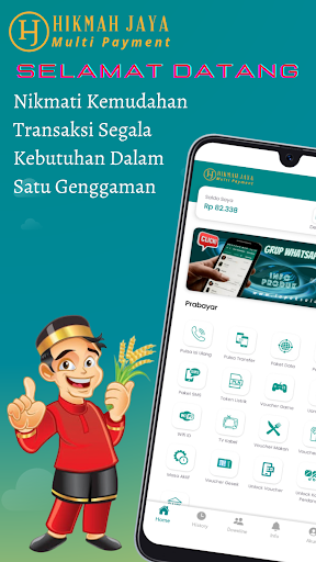 Android application Hikmah Jaya Payment Pulsa-PPOB screenshort