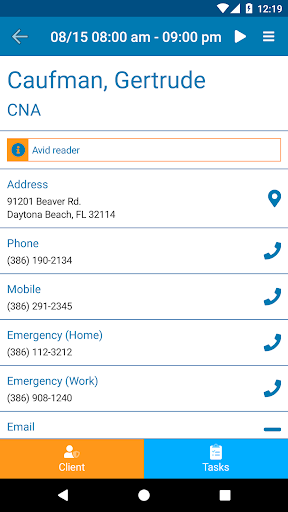 SwyftOps - Caregiver App Screen 3