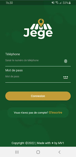 Android application Jege Wallet screenshort