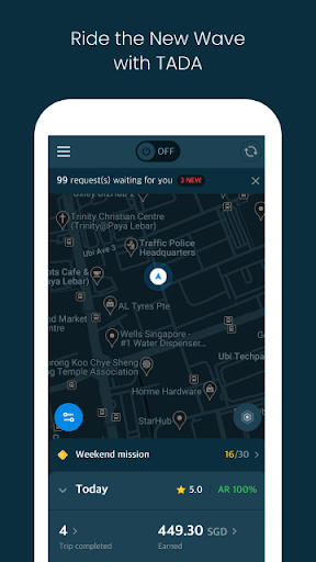 Screenshot of TADA Driver
