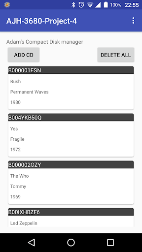 Android application CDDB screenshort