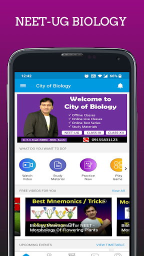 Android application City of Biology screenshort