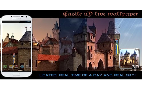 Castle 3D Pro animowana tapeta Zrzut ekranu