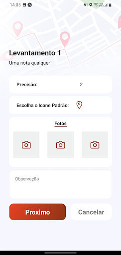 Android application GeoRede screenshort