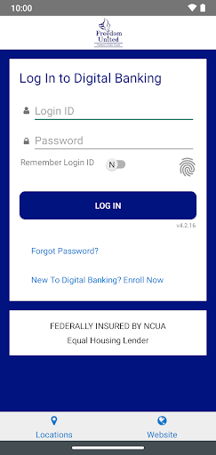 Android application Freedom United FCU screenshort