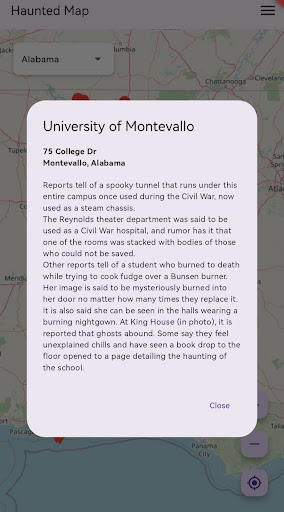 Haunted (Ghost) Map For US screenshot 2