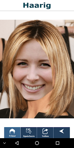 Screenshot of Try out women's hairstyles