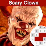 Cover Image of ดาวน์โหลด Adult Scary Clown Pixel Art Adult Color By Number 1.4 APK