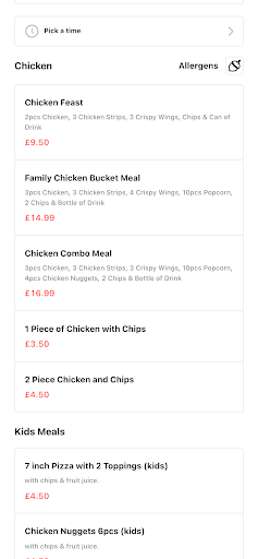 Pronto Pizza St Helens Screen 2