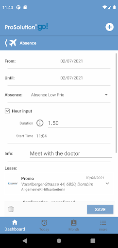 ProSolution go! Screen 3