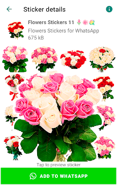 花 ステッカー バラ GIFのおすすめ画像4
