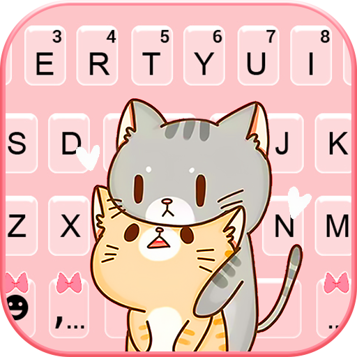 Cute Cuddle Kitten Keyboard Ba logo