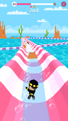 Aqua Path Slide Water Park Race 3D Gameのおすすめ画像1
