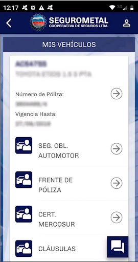 Android application Segurometal screenshort
