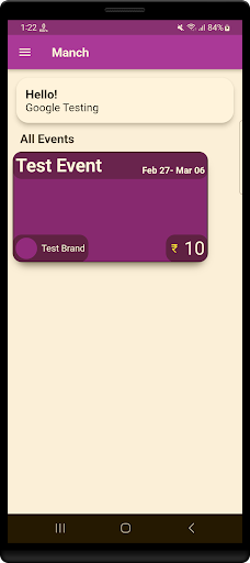 Manch - Your Event Partner Screen 2