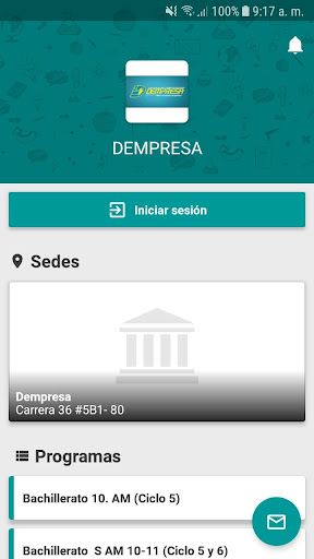 Android application Dempresa screenshort