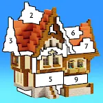 Cover Image of Unduh House Craft – Build & Color by Number 1.03 APK
