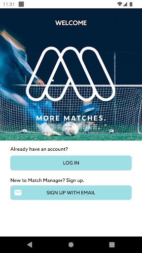 Android application Match Manager screenshort