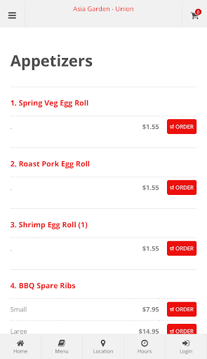 Asia Garden Restaurant Union