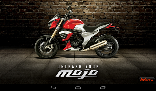 Android application Mahindra Mojo Customisation screenshort