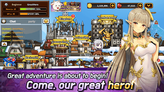 Hero Town Online : 2D MMORPG