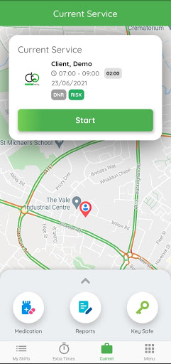 Android application Careberry Carers screenshort