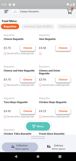 Careys Desserts Screen 3